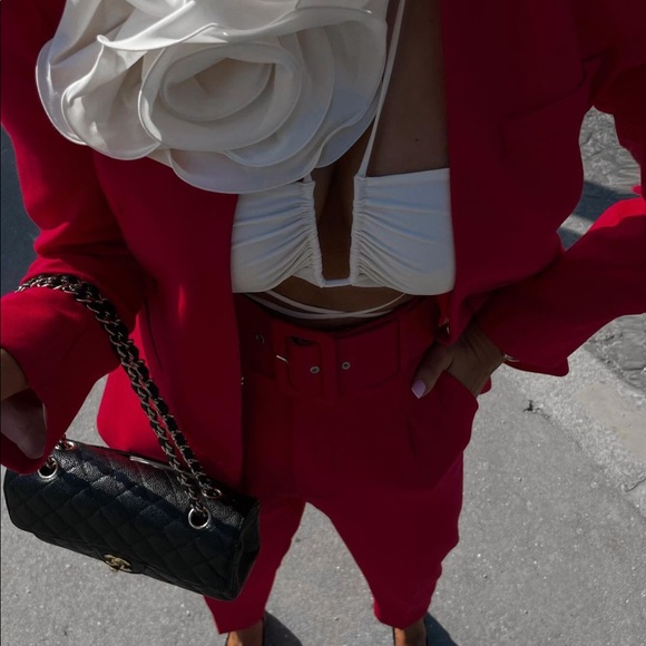 Zara high waisted belted pants - Picture 3 of 16